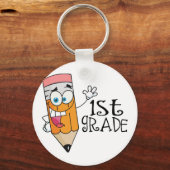 Porte-clés 1ère année Enseignant de fin d'année Cadeau (Recto)