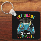 Porte-clés 1ère année Niveau Complet Graduation Jeu Gamer (Recto)