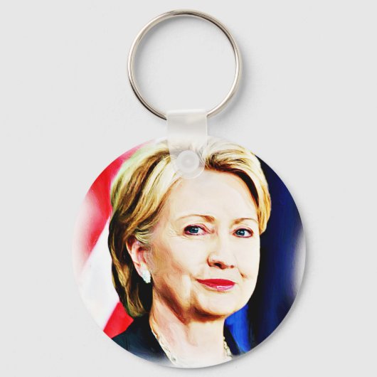 Porte-clés 1ère femme présidente Hillary Clinton 2016_ (Recto)