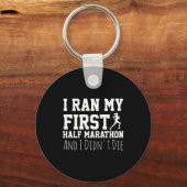 Porte-clés 1st Half Marathon Runner Funny Running First (Recto)