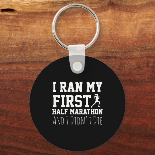 Porte-clés 1st Half Marathon Runner Funny Running First  (Recto)