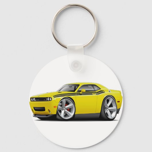 Porte-clés 2009-11 Challenger RT Voiture jaune-noir (Recto)