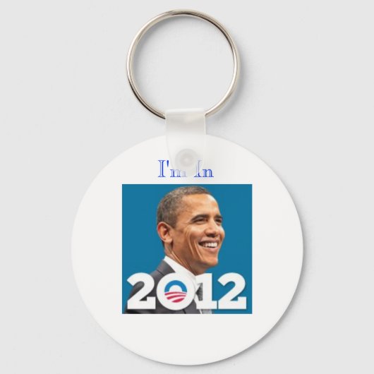 Porte-clés 2012 Je suis à Obama (Recto)