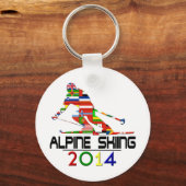 Porte-clés 2014 : Ski alpin (Recto)