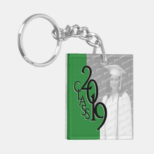 Porte-clés 2019 Green Graduation Picture (Devant gauche)