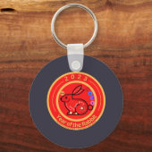 Porte-clés 2023-Année du design lapin (Recto)