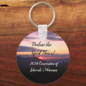 Porte-clés 2024 JW Convention Sunset customizable (Recto)