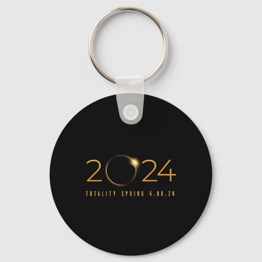 Porte-clés 2024 Solar Eclipse Américain Totality Spring 4.08. (Recto)