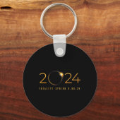 Porte-clés 2024 Solar Eclipse Américain Totality Spring 4.08. (Recto)