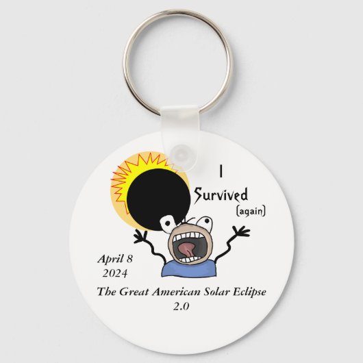 Porte-clés 2024 Solar Eclipse Survival (Recto)