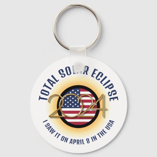 PORTE-CLÉS 2024 TOTAL SOLAIRE ECLIPSE USA (Recto)