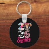 Porte-clés 2026 Senior Cow Lovers Graduation Funny Cl Shirt F (Recto)