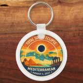 Porte-clés 2027 Mediterranean Solar Eclipse (Recto)