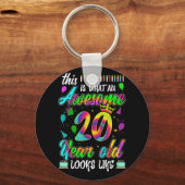 Porte-clés 20e anniversaire Awesome 20 ans il semble (Recto)