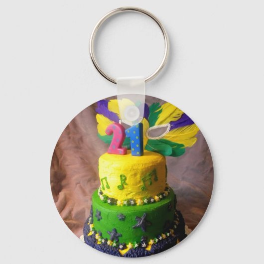 Porte-clés 21 Gâteau Mardi Gras (Recto)