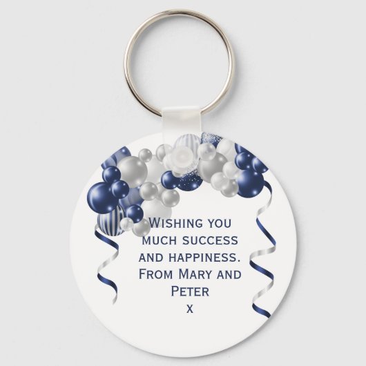 Porte-clés 21e anniversaire Ballons bleus de la Marine (Verso)