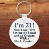 Porte-clés 21e anniversaire Cadeaux (Recto)