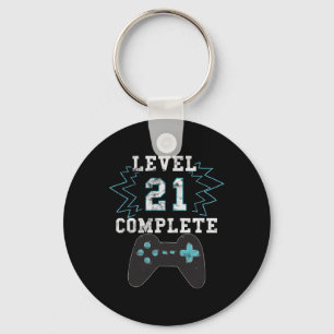 Porte-clés 21e Anniversaire Vidéo Jeu Humour Tee Funny Gamer 