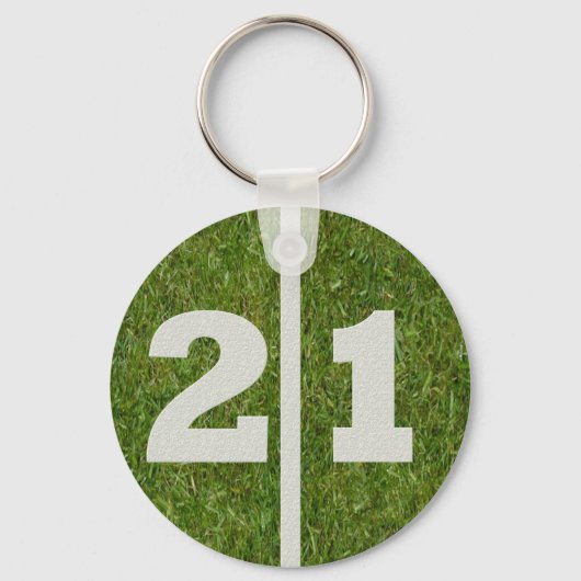 Porte-clés 21ème Cadeau d'anniversaire (Recto)