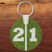 Porte-clés 21ème Cadeau d'anniversaire (Recto)