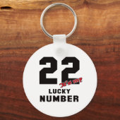 Porte-clés 22 C'est mon chiffre de chance (Recto)