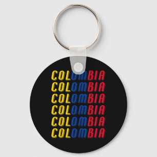 Porte-clés 2425 Kit de maillot de football drapeau colombien