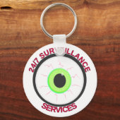 Porte-clés 24h/24 et 7j/7 Services de surveillance (Recto)
