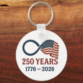 Porte-clés 250 Anniversaire 1776-2026 USA Patriotique (Recto)
