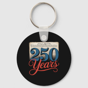 Porte-clés 250 Ans 1776 Déclaration D'Indépendance Usa Gif