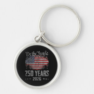 Porte-clés 250 ans 250e anniversaire américain USA patriotiqu