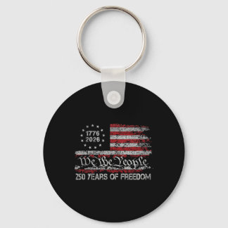 Porte-clés 250 Ans De Liberté 1776 2026 Drapeau Usa 250e Anni