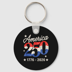 Porte-clés 250e anniversaire 250 Fête américaine du 4 juillet
