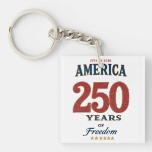 Porte-clés 250e anniversaire de la liberté américaine 1776 Cé