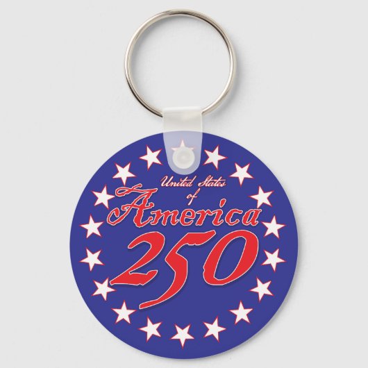 Porte-clés 250e anniversaire de l'Amérique (Recto)