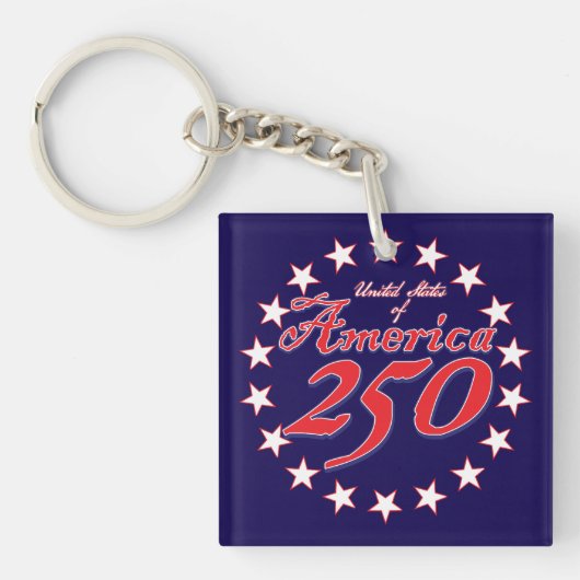 Porte-clés 250e anniversaire de l'Amérique (Devant)