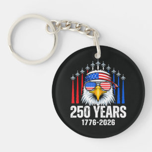 Porte-clés 250e anniversaire USA aigle patriotique 250e 