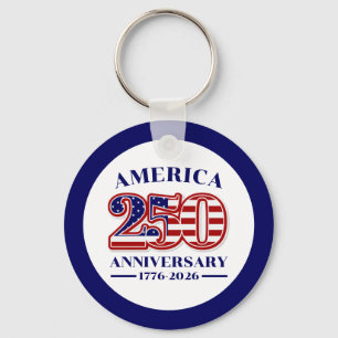 Porte-clés 250e anniversaire USA Patriotique 1776–2026