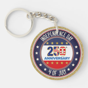 Porte-clés 250e anniversaire USA patriotique 1776–2026