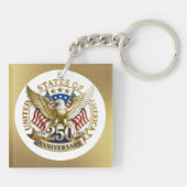 Porte-clés 250th Anniversary USA Patriotic | 1776–2026 (Dos)