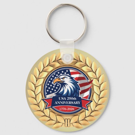 Porte-clés 250th Anniversary USA Patriotic | 1776–2026 (Verso)