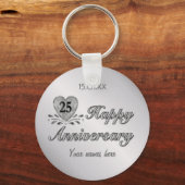 Porte-clés 25e anniversaire - Argent (Recto)