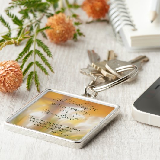 Porte-clés 25e anniversaire d'Ordination Prêtrise Lys (Côté)