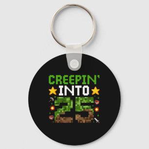 Porte-clés 25e Anniversaire Joueur Pixel Creepin’ en 25 Vidéo
