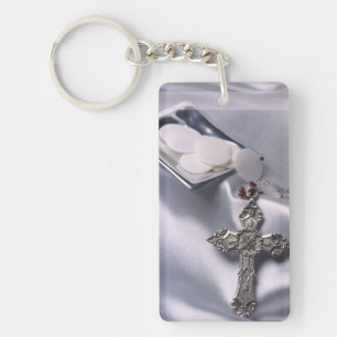 Porte-clés 25e cabinet Anniversary Cross Host