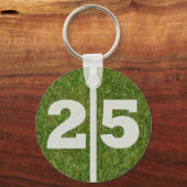 Porte-clés 25ème Cadeau d'anniversaire (Recto)