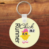 Porte-clés 26,2 Miles Marathon Runner Chick (Recto)