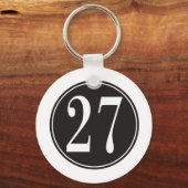Porte-clés #27 Cercle noir (Recto)
