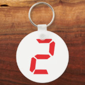 Porte-clés 2 deux réveil numérique (Recto)