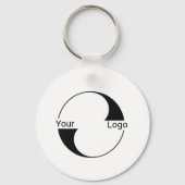 Porte-clés 2 faces, Logo, Code QR, Société, URL d'entreprise (Recto)
