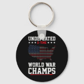 Porte-clés 2 fois indéfectible de la guerre mondiale Champs P (Recto)